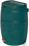 Flat Back Rain Barrel Wood