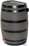 Flat Back Rain Barrel Wood