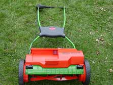electric mower front view