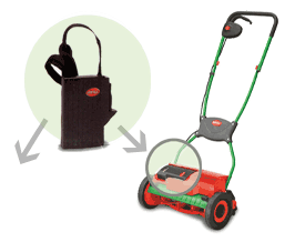 electric lawn mower battery placement
