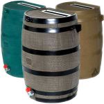 Flat-Back 50 Gallon Rain Barrel