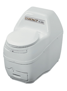Compact self contained composting toilet